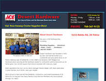 Tablet Screenshot of deserthardware29.com